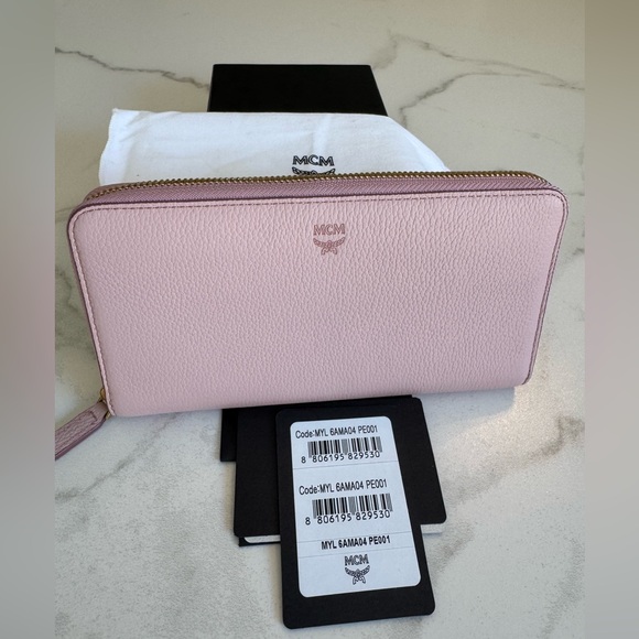 MCM Accessories - MCM Full Inclusion Leather Continental Wallet in Blush Color